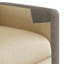 Sillón reclinable de masaje eléctrico tela color crema en Sillones | Comprar online en Foru.es