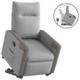 Sillón reclinable elevable de tela gris nube en Sillones | Comprar online en Foru.es