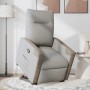 Sillón reclinable elevable de tela gris nube en Sillones | Comprar online en Foru.es