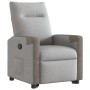 Sillón reclinable elevable de tela gris nube en Sillones | Comprar online en Foru.es