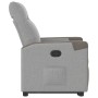 Sillón reclinable elevable de tela gris nube en Sillones | Comprar online en Foru.es