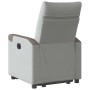 Sillón reclinable elevable de tela gris nube en Sillones | Comprar online en Foru.es