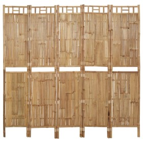 Biombo divisor de 5 paneles 200x180 cm de vidaXL, Divisores de ambientes - Ref: Foro24-341750, Precio: 160,23 €, Descuento: %
