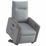 Sillón reclinable elevable de tela gris claro en Sillones | Comprar online en Foru.es