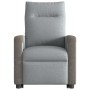 Sillón reclinable elevable de tela gris claro en Sillones | Comprar online en Foru.es