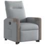 Sillón reclinable elevable de tela gris claro en Sillones | Comprar online en Foru.es