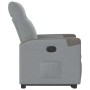 Sillón reclinable elevable de tela gris claro en Sillones | Comprar online en Foru.es