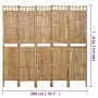 Biombo divisor de 5 paneles 200x180 cm de vidaXL, Divisores de ambientes - Ref: Foro24-341750, Precio: 156,57 €, Descuento: %