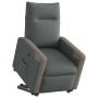 Sillón reclinable elevable de tela gris oscuro en Sillones | Comprar online en Foru.es