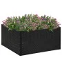 Jardinera ratán sintético negra 80x80x40 cm de vidaXL, Maceteros y jardineras - Ref: Foro24-319171, Precio: 68,33 €, Descuent...