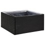 Jardinera ratán sintético negra 80x80x40 cm de vidaXL, Maceteros y jardineras - Ref: Foro24-319171, Precio: 73,93 €, Descuent...