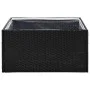 Jardinera ratán sintético negra 80x80x40 cm de vidaXL, Maceteros y jardineras - Ref: Foro24-319171, Precio: 68,33 €, Descuent...