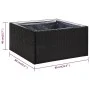 Jardinera ratán sintético negra 80x80x40 cm de vidaXL, Maceteros y jardineras - Ref: Foro24-319171, Precio: 68,33 €, Descuent...