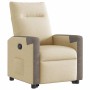 Sillón reclinable elevable de tela color crema en Sillones | Comprar online en Foru.es
