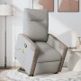 Sillón de masaje reclinable de pie de tela gris nube en Sillones | Comprar online en Foru.es