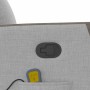 Sillón de masaje reclinable de pie de tela gris nube en Sillones | Comprar online en Foru.es