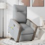 Sillón de masaje reclinable de pie de tela gris claro en Sillones | Comprar online en Foru.es