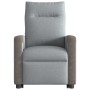 Sillón de masaje reclinable de pie de tela gris claro en Sillones | Comprar online en Foru.es