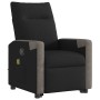 Sillón reclinable de masaje elevable tela negro en Sillones | Comprar online en Foru.es