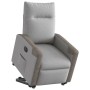 Sillón eléctrico reclinable elevable de tela gris nube en Sillones | Comprar online en Foru.es