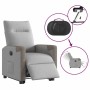 Sillón eléctrico reclinable elevable de tela gris nube en Sillones | Comprar online en Foru.es