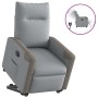 Sillón eléctrico reclinable elevable de tela gris claro en Sillones | Comprar online en Foru.es
