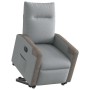 Sillón eléctrico reclinable elevable de tela gris claro en Sillones | Comprar online en Foru.es