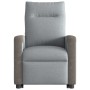 Sillón eléctrico reclinable elevable de tela gris claro en Sillones | Comprar online en Foru.es