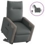 Sillón eléctrico reclinable elevable de tela gris oscuro en Sillones | Comprar online en Foru.es