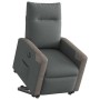 Sillón eléctrico reclinable elevable de tela gris oscuro en Sillones | Comprar online en Foru.es