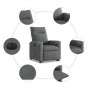 Sillón eléctrico reclinable elevable de tela gris oscuro en Sillones | Comprar online en Foru.es