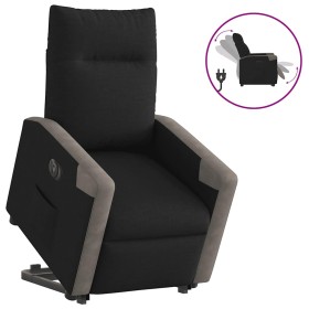 Sillón eléctrico reclinable elevable de tela negro en Sillones | Comprar online en Foru.es