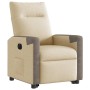 Sillón eléctrico reclinable elevable de tela color crema en Sillones | Comprar online en Foru.es