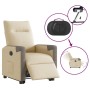 Sillón eléctrico reclinable elevable de tela color crema en Sillones | Comprar online en Foru.es