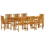 Juego de comedor de jardín 9 piezas madera maciza de acacia de vidaXL, Conjuntos de jardín - Ref: Foro24-3098681, Precio: 857...