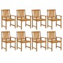 Juego de comedor de jardín 9 piezas madera maciza de acacia de vidaXL, Conjuntos de jardín - Ref: Foro24-3098681, Precio: 857...