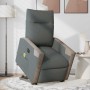Sillón de masaje eléctrico reclinable elevable tela gris oscuro en Sillones | Comprar online en Foru.es