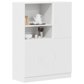 Mueble de cocina 2 piezas madera contrachapada blanca en Estanterías | Comprar online en Foru.es