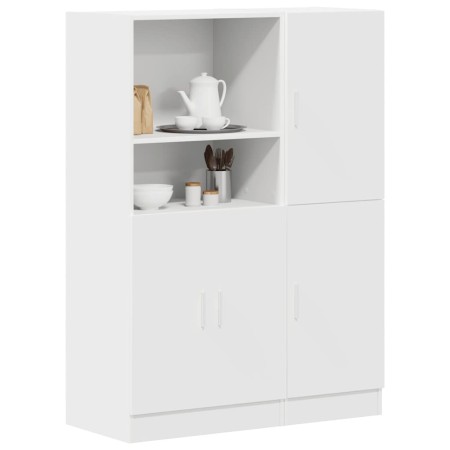 Mueble de cocina 2 piezas madera contrachapada blanca en Estanterías | Comprar online en Foru.es