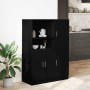 Mueble de cocina 2 piezas madera contrachapada negro en Estanterías | Comprar online en Foru.es