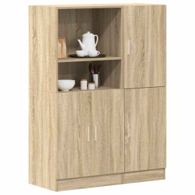 Set de muebles de cocina 2 pzas madera ingeniería roble sonoma en Estanterías | Comprar online en Foru.es