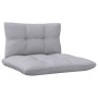 Juego de muebles de jardín 8 pzas y cojines madera pino gris de vidaXL, Conjuntos de jardín - Ref: Foro24-3096039, Precio: 55...