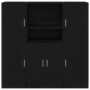 Mueble de cocina 3 piezas madera contrachapada negro en Estanterías | Comprar online en Foru.es