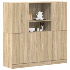Set de muebles de cocina 3 pzas madera ingeniería roble sonoma en Estanterías | Comprar online en Foru.es