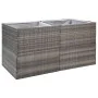 Jardinera ratán sintético gris 157x80x80 cm de vidaXL, Maceteros y jardineras - Ref: Foro24-319178, Precio: 128,55 €, Descuen...