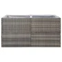 Jardinera ratán sintético gris 157x80x80 cm de vidaXL, Maceteros y jardineras - Ref: Foro24-319178, Precio: 128,55 €, Descuen...