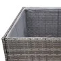 Jardinera ratán sintético gris 157x80x80 cm de vidaXL, Maceteros y jardineras - Ref: Foro24-319178, Precio: 128,55 €, Descuen...