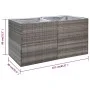 Jardinera ratán sintético gris 157x80x80 cm de vidaXL, Maceteros y jardineras - Ref: Foro24-319178, Precio: 128,55 €, Descuen...