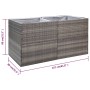 Jardinera ratán sintético gris 157x80x80 cm de vidaXL, Maceteros y jardineras - Ref: Foro24-319178, Precio: 151,63 €, Descuen...