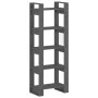 Estantería/divisor de espacios madera maciza gris 60x35x160 cm de vidaXL, Librerías y estanterías - Ref: Foro24-813891, Preci...
